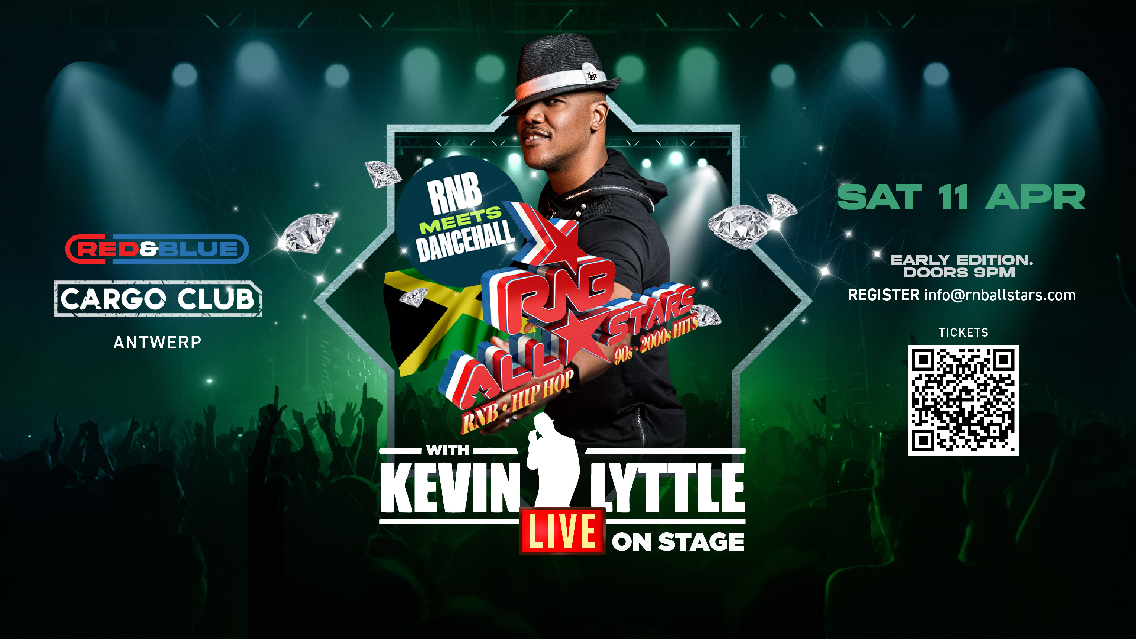 RNBALLSTARS – R&B Meets Dancehall promotional artwork